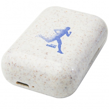 Logotrade biznesa dāvanas foto: Nantai kviešu salmu True Wireless austiņas