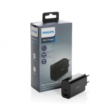 Logotrade biznesa dāvanas foto: Philips īpaši ātrais PD sienas lādētājs
