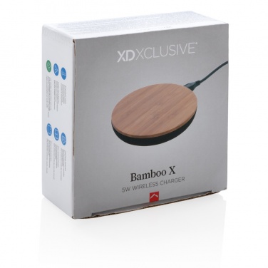 Logotrade dāvanas foto: Bamboo X 5W bezvadu lādētājs
