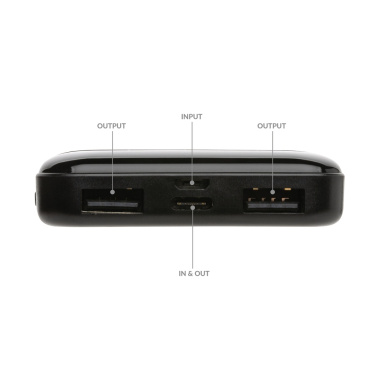 Logotrade logo dāvanas foto: RCS pārstrādāta plastmasas 5000 mAh jaudas banka