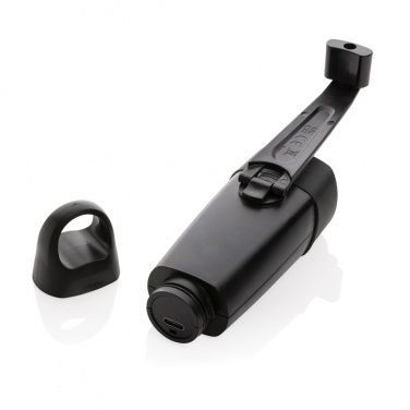 Logotrade ziemassvētku dāvanas foto: Lightwave RCS rplastic USB uzlādējams lukturītis ar kloķi
