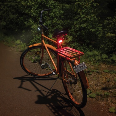Logotrade Ideja dāvanas foto: Lumino RCS otrreizēji pārstrādāta plastmasas USB atkārtoti uzlādējams velosipēda lukturu komplekts