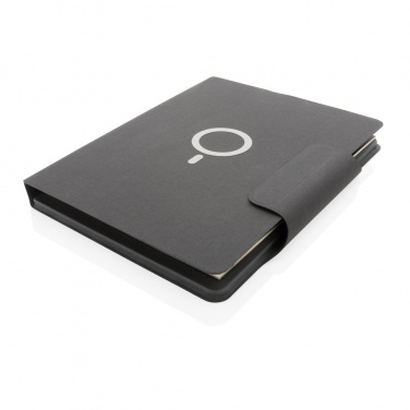 Logotrade biznesa dāvanas foto: Artic Magnetic 10W bezvadu uzlādes A4 portfelis