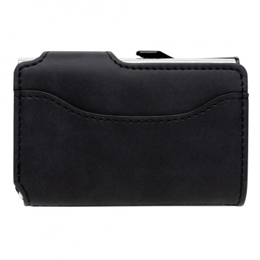 Logotrade logo dāvanas foto: Standarta alumīnija RFID karšu turētājs ar PU maku