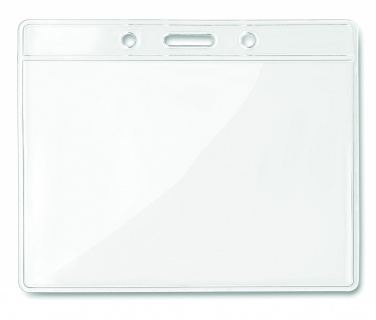 Logotrade dāvanas foto: Caurspīdīga nozīmīte 10cmx8cm