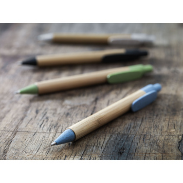 Logotrade korporatīvās dāvanas foto: Bamboo Wheat Pen kviešu salmu lodīšu pildspalva