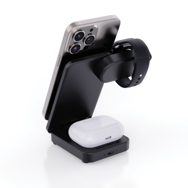 Logotrade biznesa dāvanas foto: Urban Vitamin Arcadia RCS plastmasas 15W 3in1 magnētiskais lādētājs