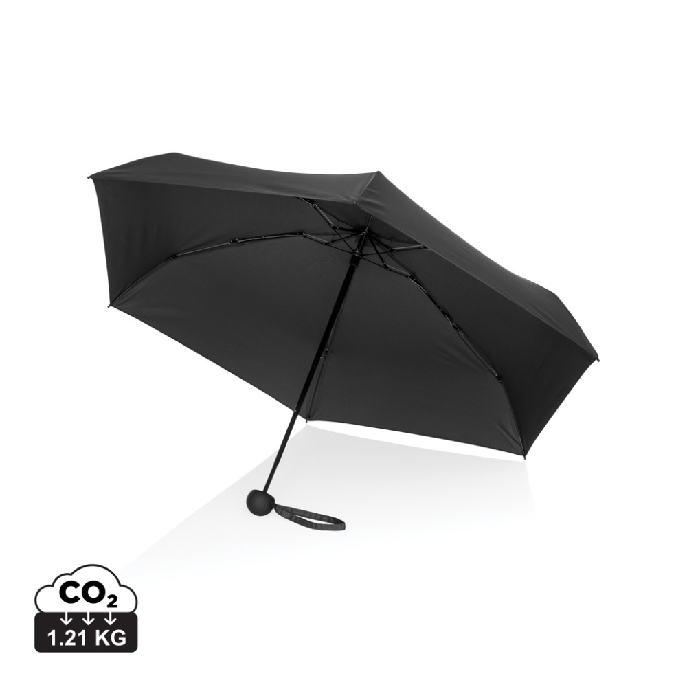 Logotrade biznesa dāvanas foto: 19,5 collu Aware™ RPET supermini manuāls 190T Pongee lietussargs