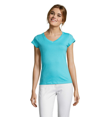Logotrade ziemassvētku dāvanas foto: MOON WOMEN T-KREKLS 150g