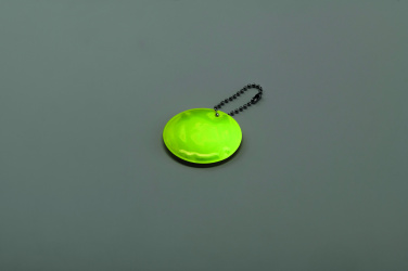 Logotrade ziemassvētku dāvanas foto: Apaļš atstarojošs atslēgu piekariņš