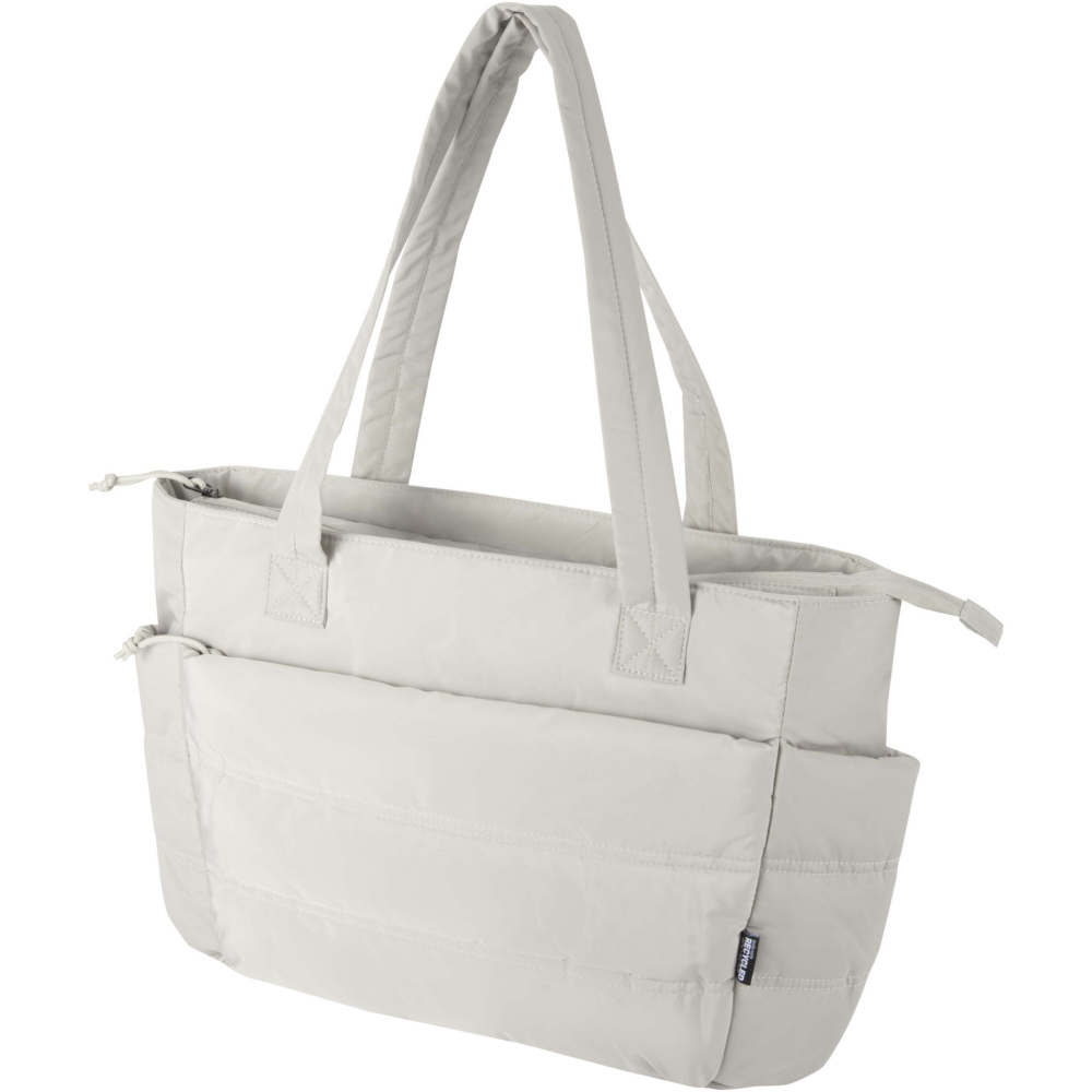 Logotrade biznesa dāvanas foto: Puffer 15,6" GRS pārstrādāta klēpjdatora iepirkumu soma 18L
