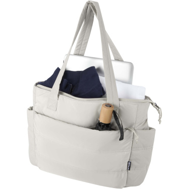 Logotrade korporatīvās dāvanas foto: Puffer 15,6" GRS pārstrādāta klēpjdatora iepirkumu soma 18L