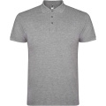 Zvaigžņu īsroku vīriešu polo krekls, Marl Grey