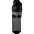 Apgaismojiet 600 ml RPET ūdens pudeli, Melns