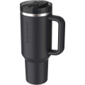Stanley Quencher® ProTour 1180 ml pārstrādāta nerūsējošā tērauda izolēta glāze ar atlokāmu salmiņu, Melns