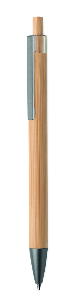 Логотрейд бизнес-подарки картинка: Push button bamboo pen