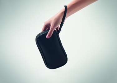 Лого трейд бизнес-подарки фото: Tech organiser pouch 600D RPET