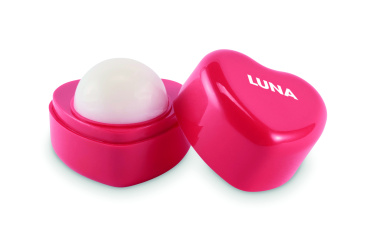 Логотрейд pекламные cувениры картинка: Heart shape vegan lip balm