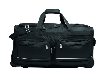 Лого трейд pекламные подарки фото: Duffle bag trolley 600D RPET