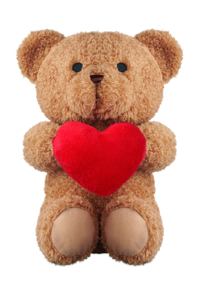 Лого трейд pекламные cувениры фото: Teddy bear with heart 23cm