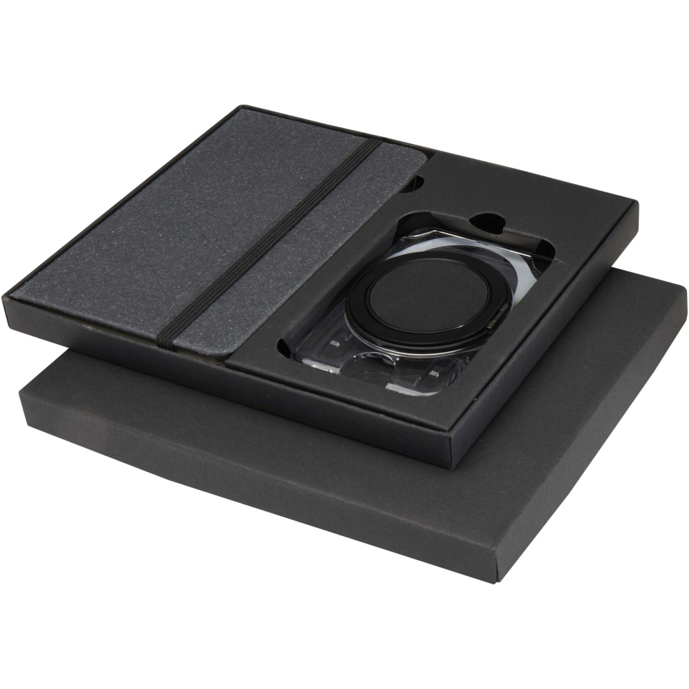 Логотрейд pекламные продукты картинка: Подарочный набор Kern с блокнотом в твердой обложке формата A6 и кошельком MagSafe