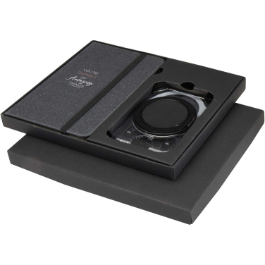 Лого трейд бизнес-подарки фото: Подарочный набор Kern с блокнотом в твердой обложке формата A6 и кошельком MagSafe