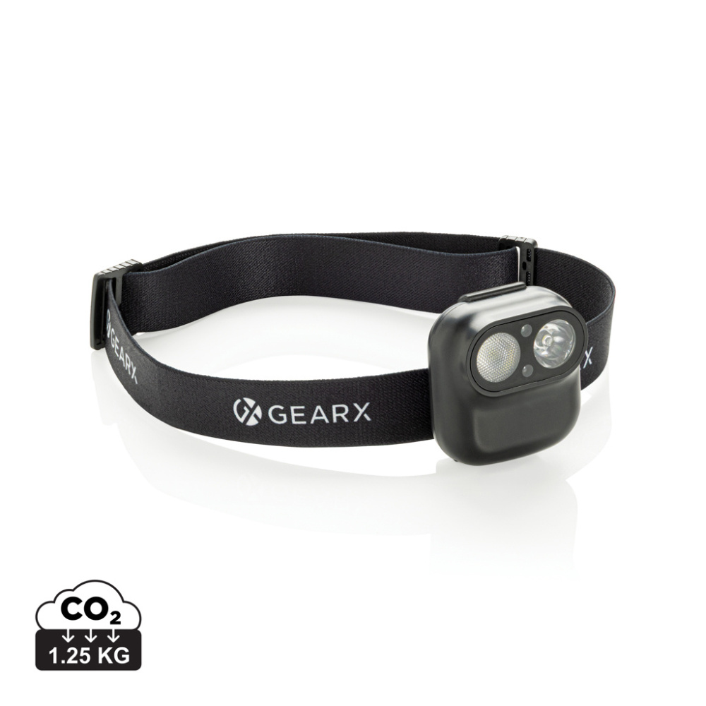 Логотрейд бизнес-подарки картинка: Налобный фонарь Gear X RCS rPlastic с датчиком движения