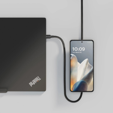 Лого трейд pекламные cувениры фото: Зарядный кабель Zens USB C - C Pro 2