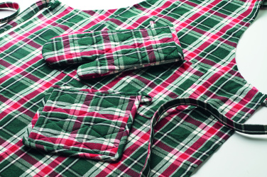 Логотрейд pекламные продукты картинка: Chequered cotton kitchen set