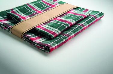 Лого трейд pекламные cувениры фото: Chequer cotton tablecloth set