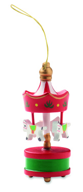 Логотрейд pекламные cувениры картинка: Wooden carousel ornament