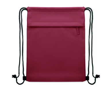 Лого трейд бизнес-подарки фото: Drawstring bag in 600D RPET
