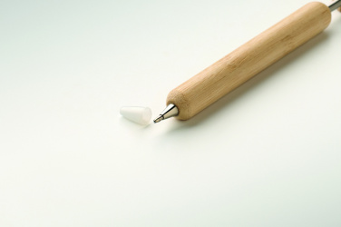Логотрейд бизнес-подарки картинка: Bamboo heart ball pen