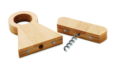Логотрейд pекламные подарки картинка: Bamboo bottle stand & opener
