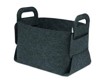 Логотрейд pекламные cувениры картинка: Foldable RPET felt basket