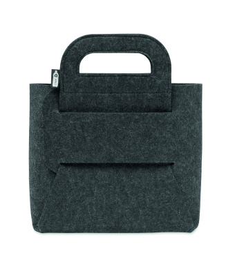 Логотрейд pекламные подарки картинка: Foldable RPET felt basket