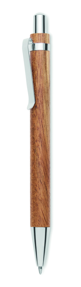 Лого трейд pекламные cувениры фото: Acacia wood ball pen