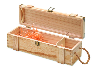Логотрейд pекламные продукты картинка: Paulownia wood wine gift box