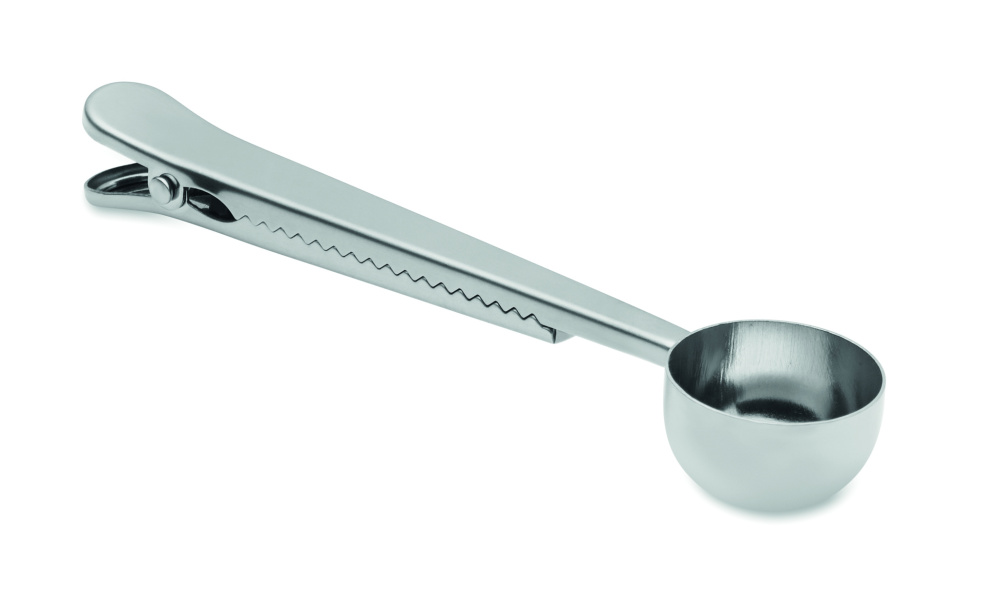 Лого трейд pекламные подарки фото: Coffee scoop with bag clip