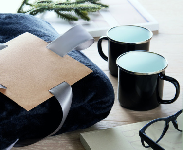 Логотрейд pекламные продукты картинка: Fleece blanket & 2 mugs set