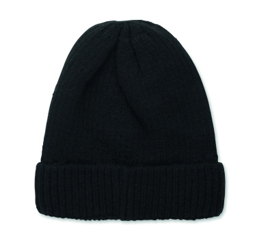 Лого трейд бизнес-подарки фото: Knitted beanie with cuff