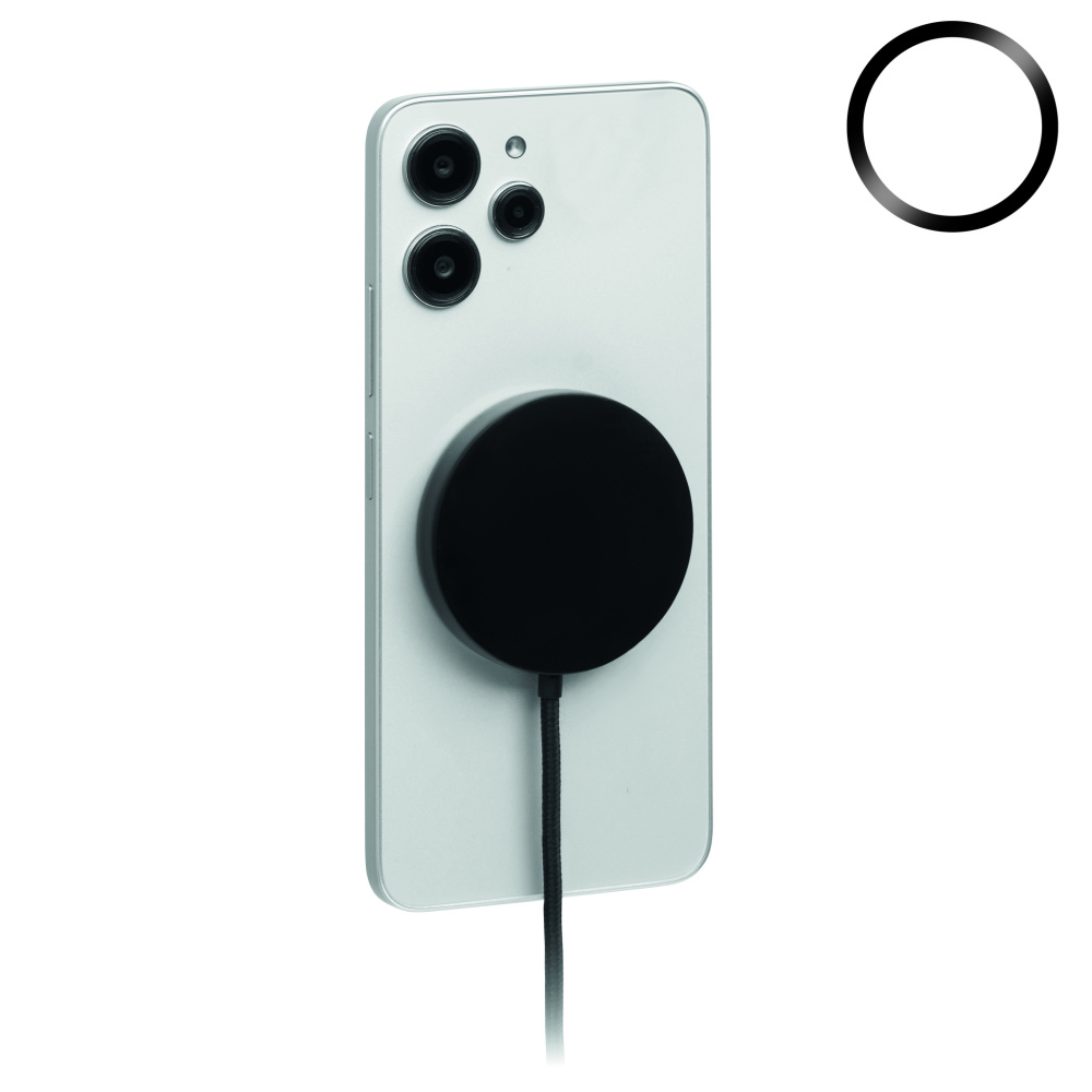 Лого трейд pекламные подарки фото: Magnetic wireless charger 25W