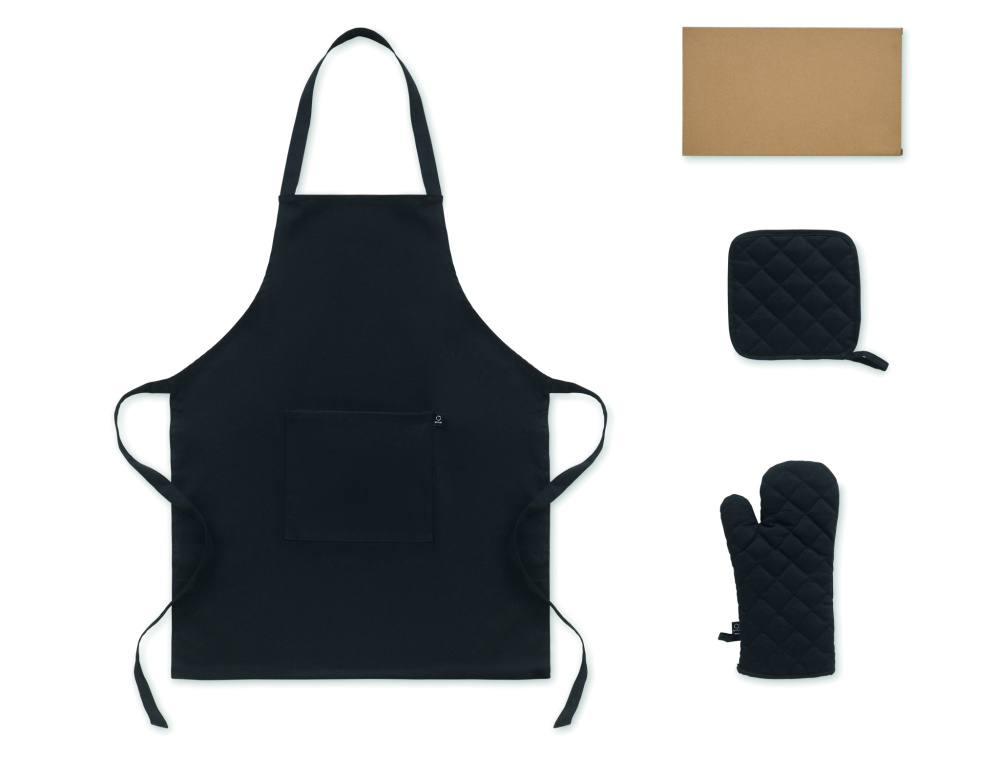 Лого трейд pекламные продукты фото: Recycled cotton kitchen set