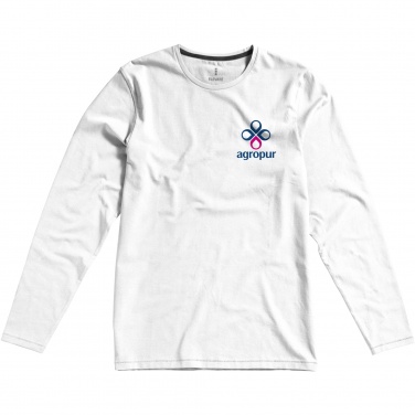 Logotrade kampanjprodukter bild: Ponoka långärmad ekologisk herrtröja