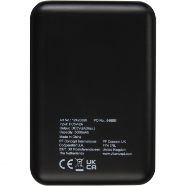 Logotrade reklamprodukter bild: Gleam 5 000 mAh ultratunn powerbank med ljus