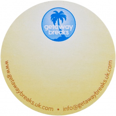 Logotrade presentreklam bild: Sticky-Mate® cirkelformade klisterlappar av återvunnet material