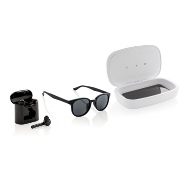 Logotrade profilprodukter bild: UV-C steriliseringsbox med 5W trådlös laddare