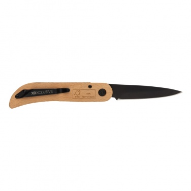 Logotrade profilreklam bild: Nemus kniv med lås i trä