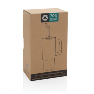 Logotrade profilprodukter bild: Embrace deluxe RCS återvunnet rostfritt stål 900 ml.