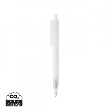 Logotrade kampanjprodukter bild: GRS RPET X8 transparent penna